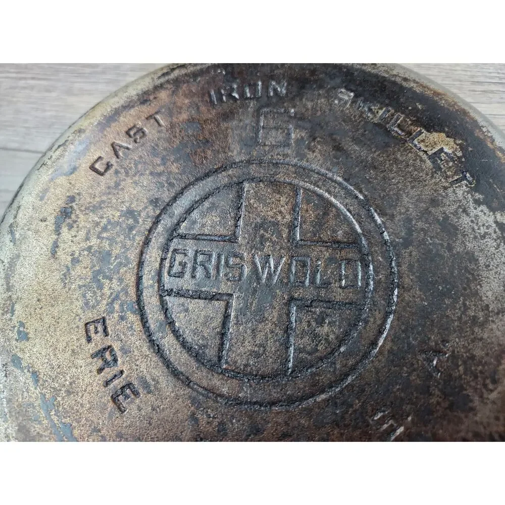Vintage Griswold No. 6 Cast Iron Skillet Erie PA Small Logo Antique‎ Cookware
